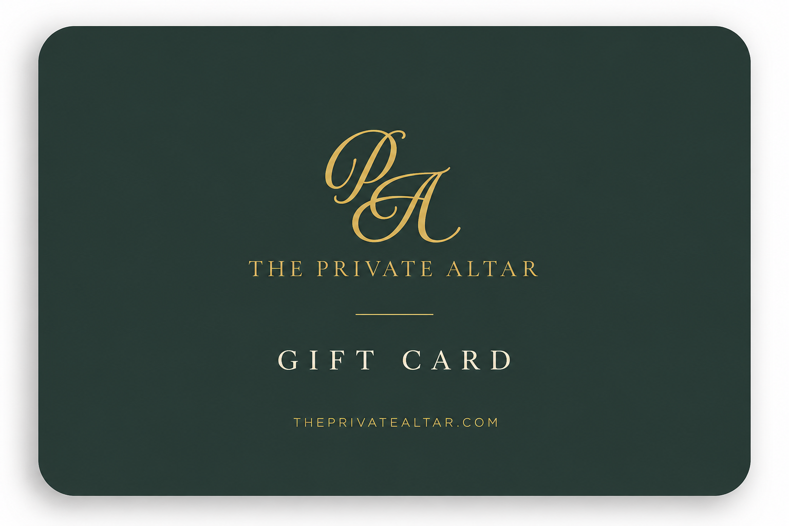 The Private Altar Gift Card