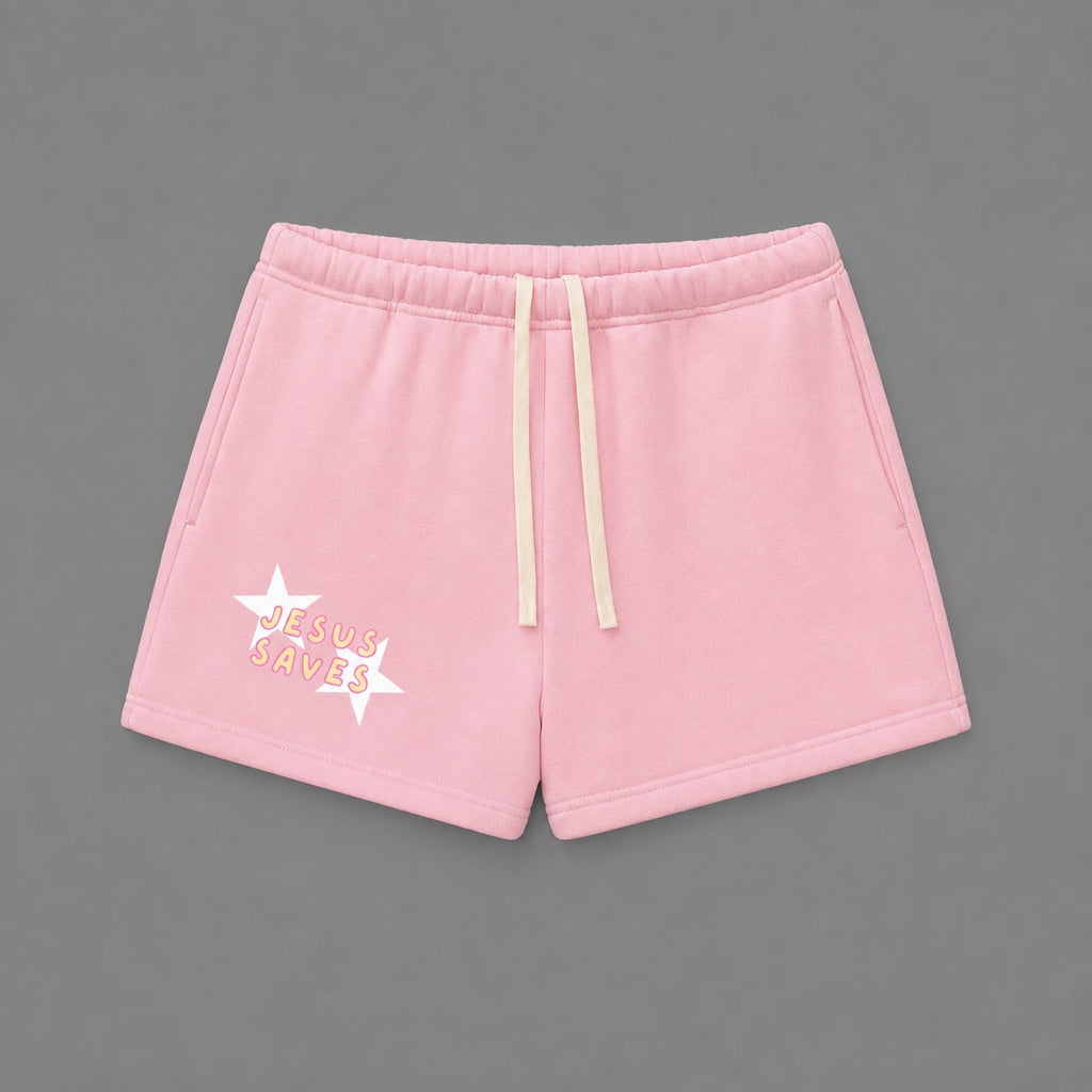JESUS SAVES SWEAT SHORTS