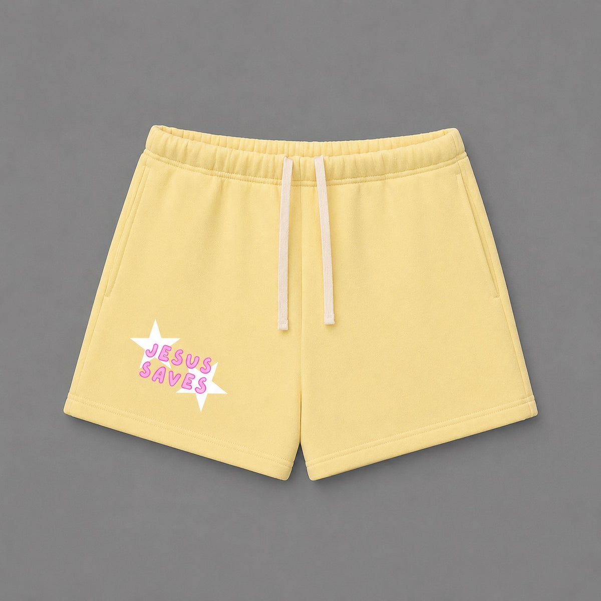 JESUS SAVES SWEAT SHORTS